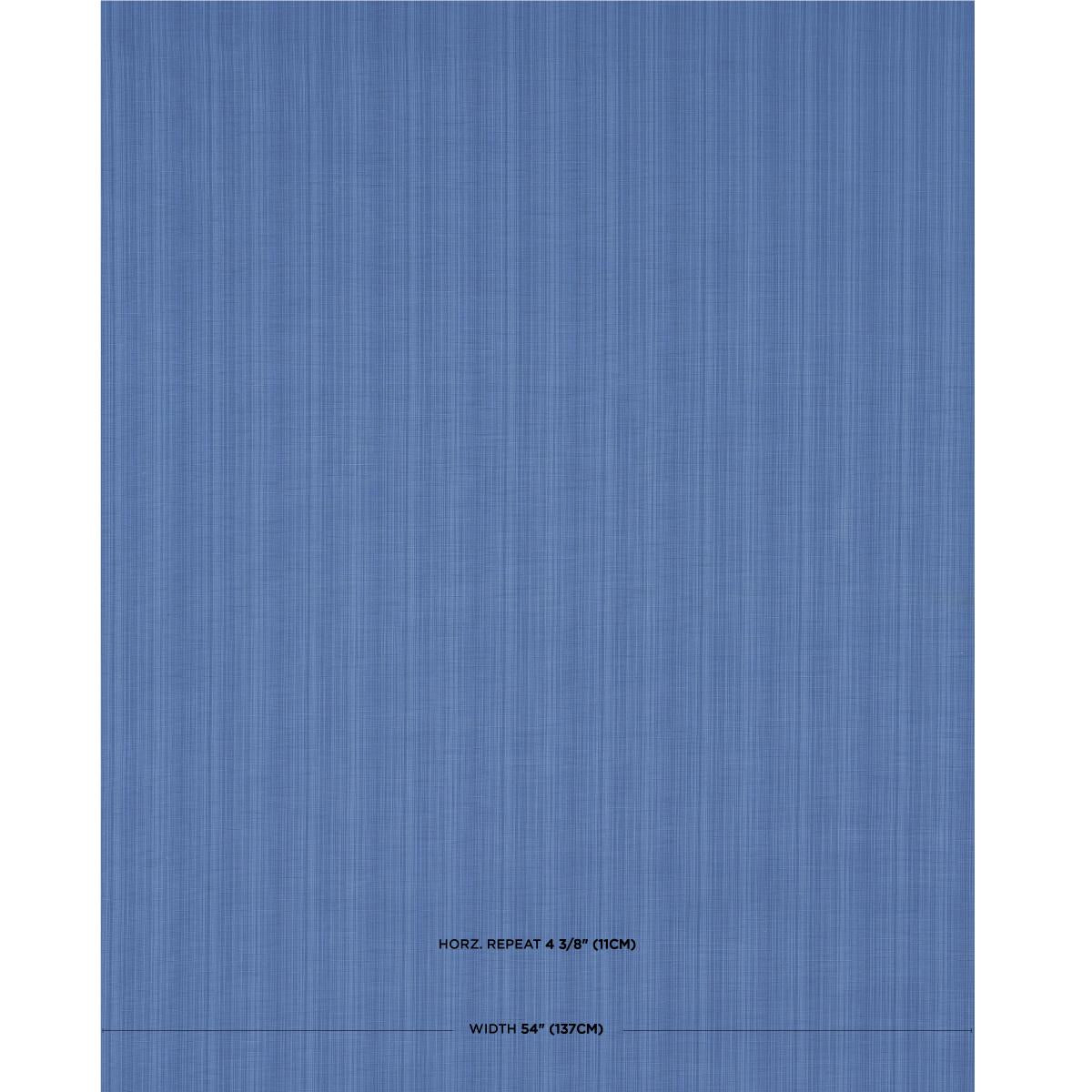 Schumacher Gracie Solid Stri Cobalt Fabric