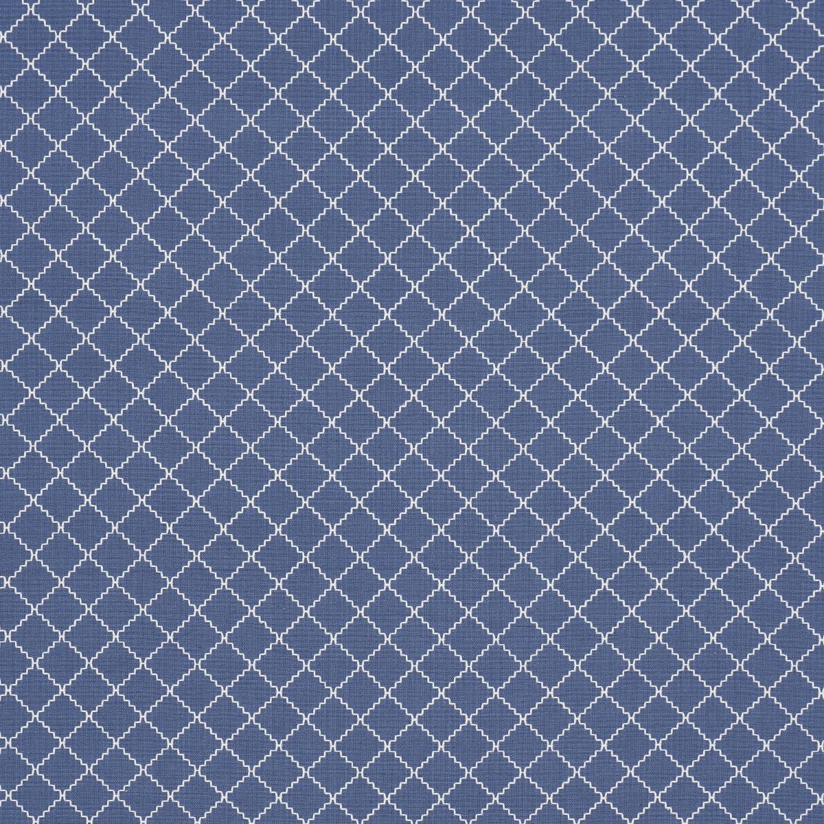 Schumacher Maggie Lattice Cobalt Fabric