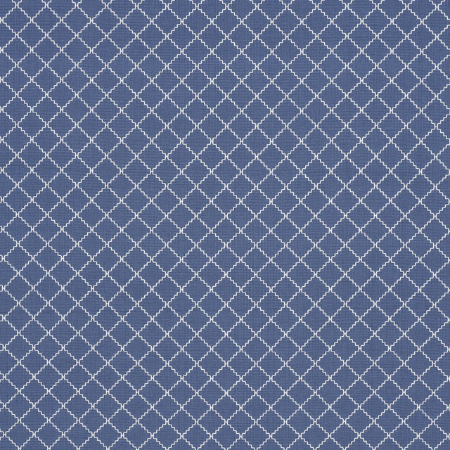 Schumacher Maggie Lattice Cobalt Fabric