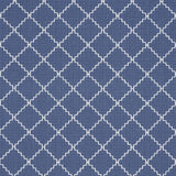 Schumacher Maggie Lattice Cobalt Fabric