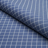 Schumacher Maggie Lattice Cobalt Fabric