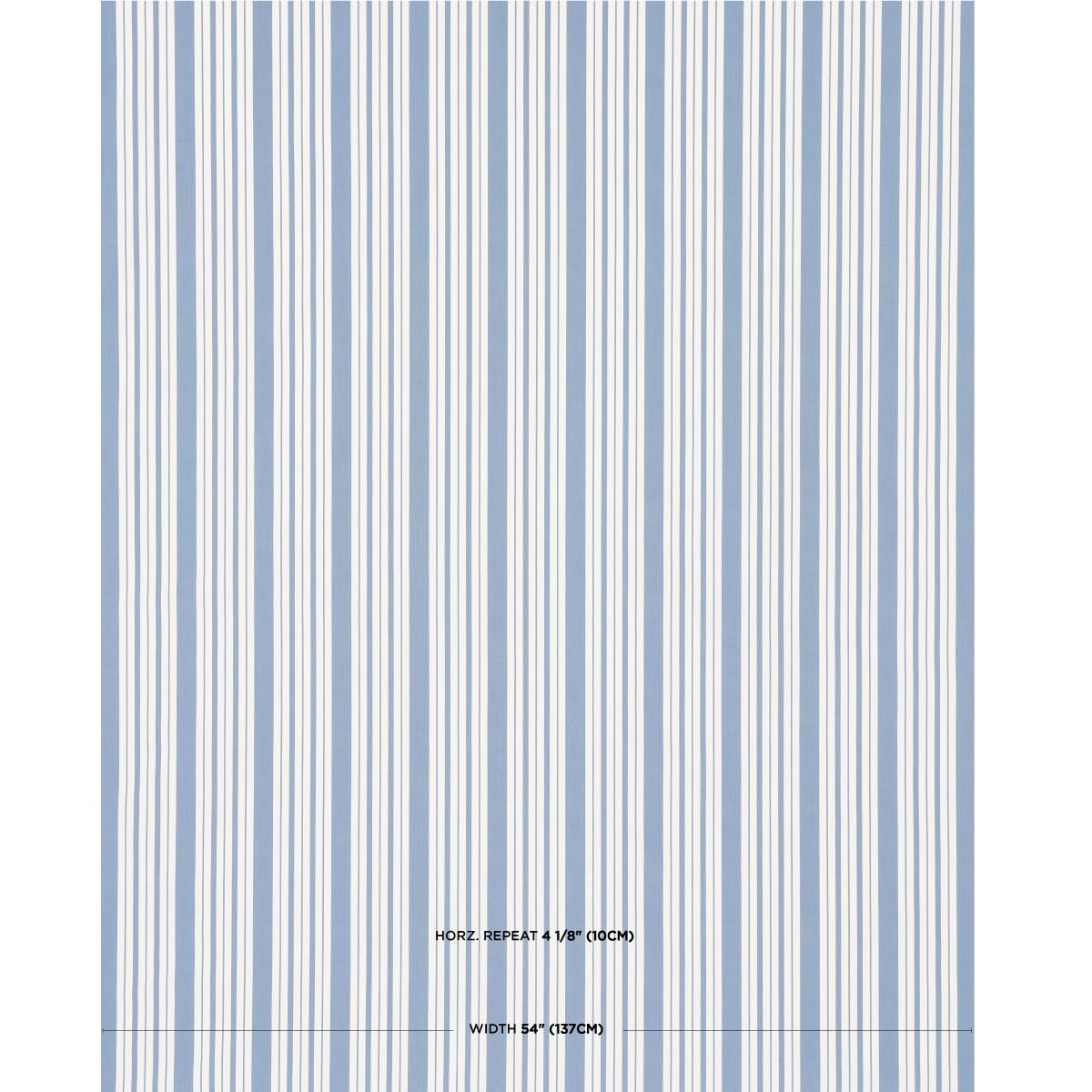 Schumacher Markie Stripe Cobalt Fabric