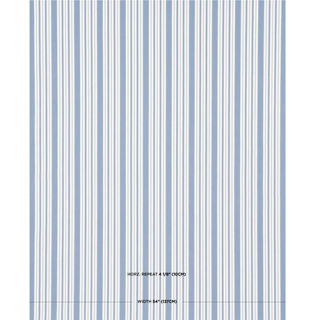 Schumacher Markie Stripe Cobalt Fabric