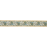 Schumacher Mineral & Teal Ines Paisley Trim