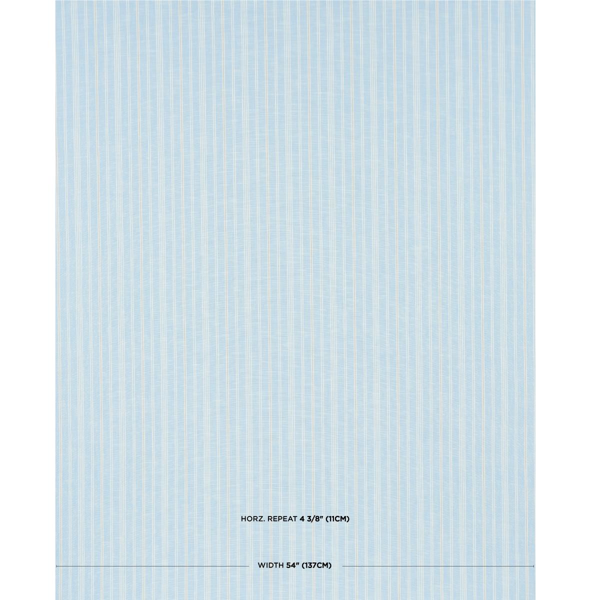 Schumacher Lucy Stripe Light Blue Fabric