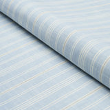 Schumacher Lucy Stripe Light Blue Fabric