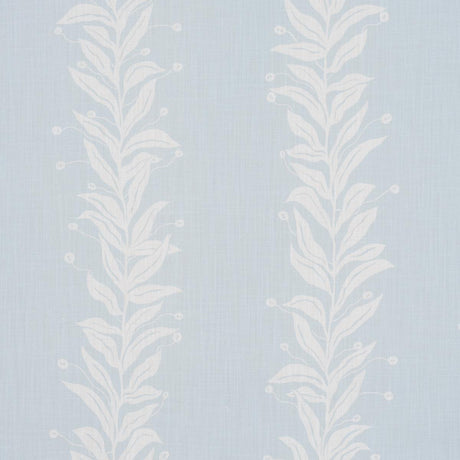 Schumacher Tendril Stripe Indoor/Outdoor Sky Fabric