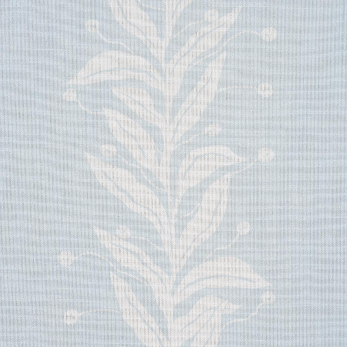 Schumacher Tendril Stripe Indoor/Outdoor Sky Fabric