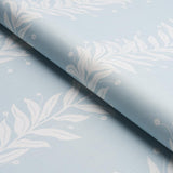 Schumacher Tendril Stripe Indoor/Outdoor Sky Fabric