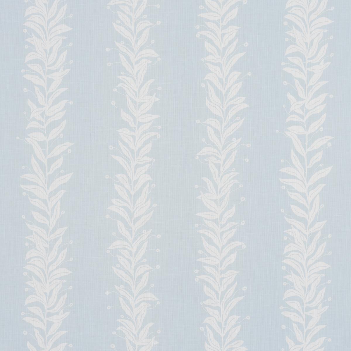 Schumacher Tendril Stripe Indoor/Outdoor Sky Fabric