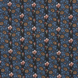 Schumacher La Rue Stripe Midnight Fabric