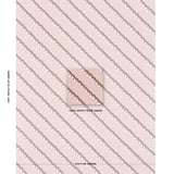 Schumacher Rousseau Stripe Cocoa & Blush Fabric