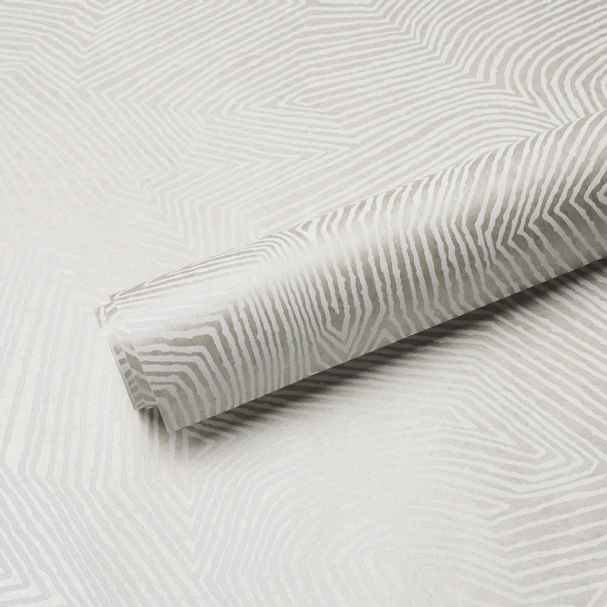 Schumacher Labyrinth Grand Soft Silver Wallpaper