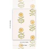 Schumacher Pretty Petals Soft Yellow Wallpaper