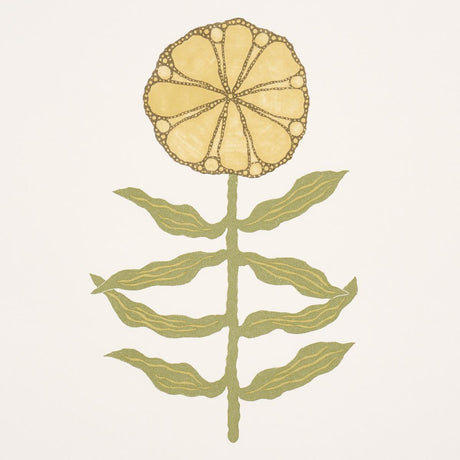 Schumacher Pretty Petals Soft Yellow Wallpaper