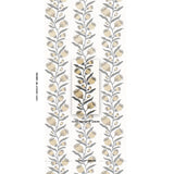Schumacher Thistle Vine Black & Gold Wallpaper
