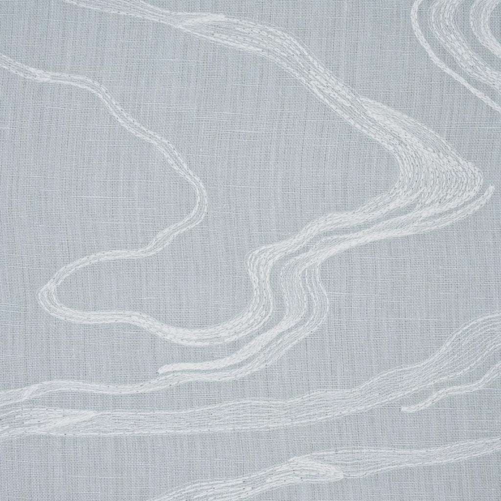 Schumacher Desert Wind Embroidery Arctic Fabric