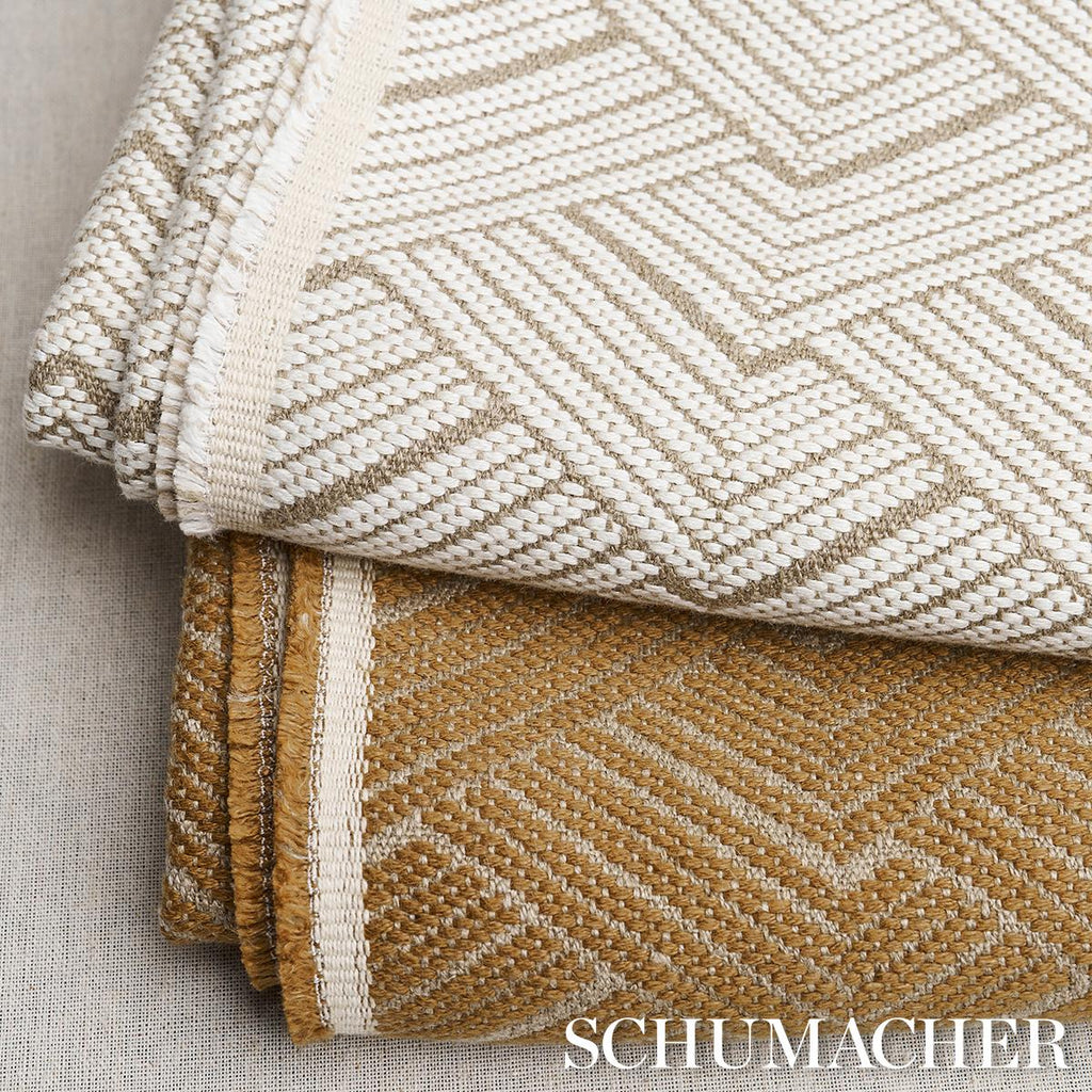 Schumacher Minna Heavyweight Linen Bronze Fabric