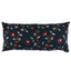 Schumacher Midnight & Rouge 30" x 14" Iyla Embroidery Pillow