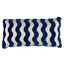 Schumacher Navy 24" x 12" The Wave Pillow