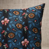 Schumacher La Rue Stripe Midnight 18" x 12" Pillow