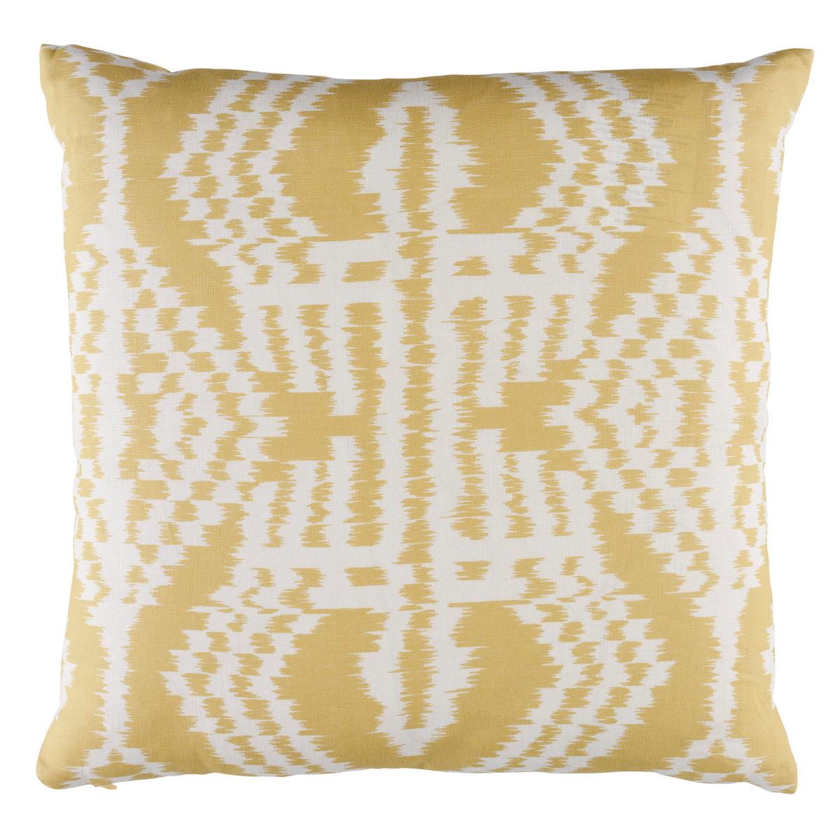Schumacher Buttercup 18" x 18" Asaka Ikat Pillow
