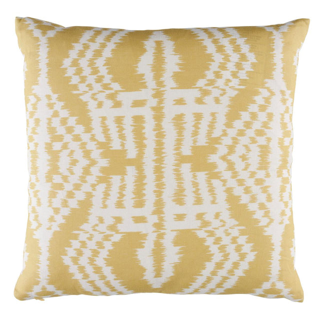 Schumacher Buttercup 18" x 18" Asaka Ikat Pillow