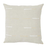 Schumacher Overlapping Dashes Buff 22" x 22" Pillow