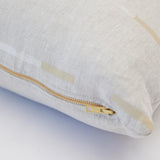 Schumacher Overlapping Dashes Buff 22" x 22" Pillow