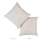 Schumacher Overlapping Dashes Buff 22" x 22" Pillow