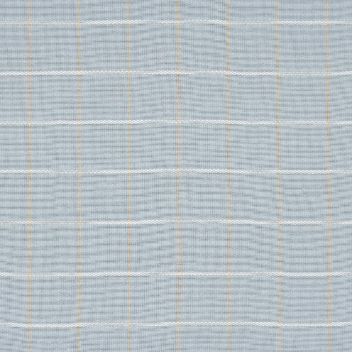 Schumacher Frannie Windowpane Light Blue Fabric