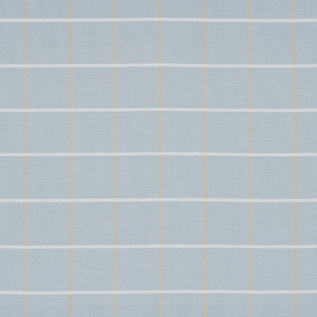Schumacher Frannie Windowpane Light Blue Fabric