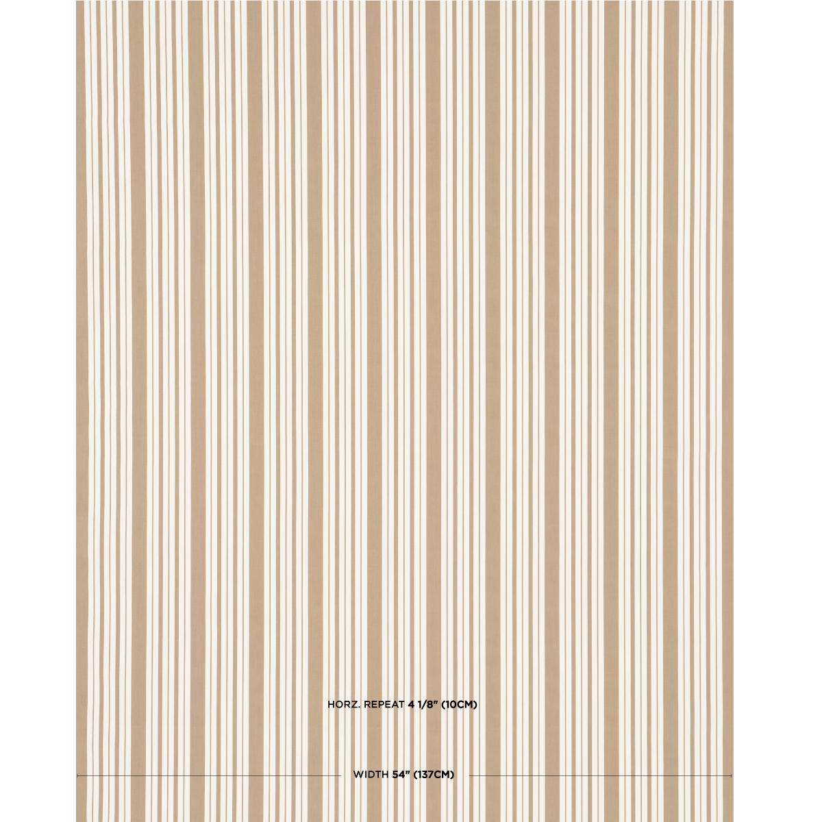 Schumacher Markie Stripe Neutral Fabric
