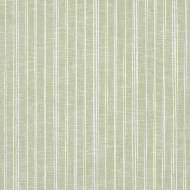 Schumacher Lucy Stripe Leaf Green Fabric