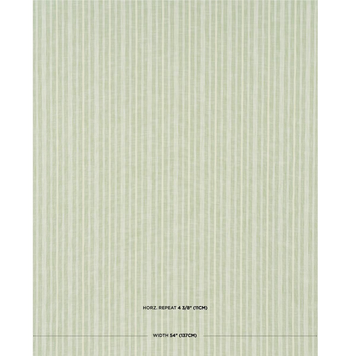 Schumacher Lucy Stripe Leaf Green Fabric