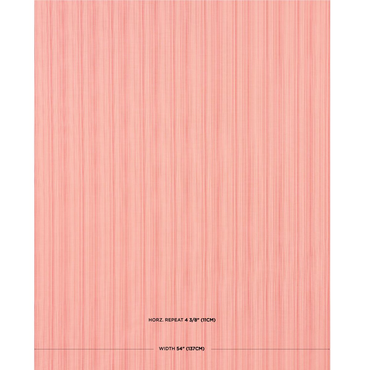 Schumacher Gracie Solid Stri Faded Red Fabric