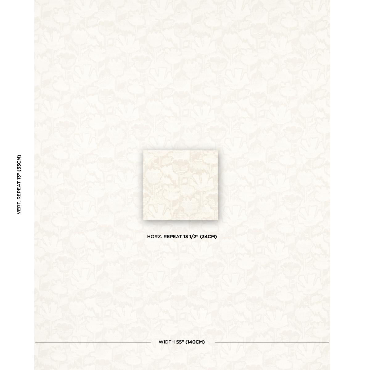 Schumacher Wild Flower Ivory Fabric