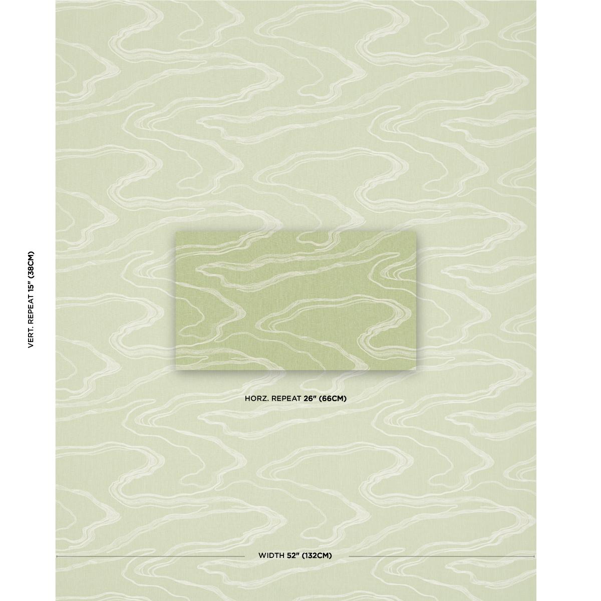 Schumacher Desert Wind Embroidery Fern Fabric