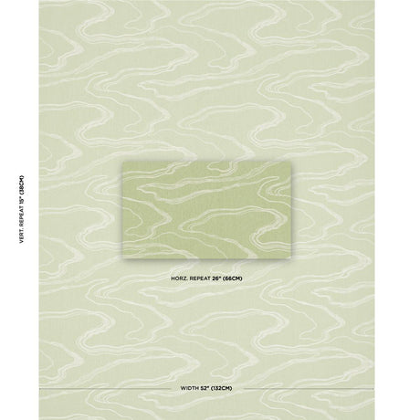 Schumacher Desert Wind Embroidery Fern Fabric