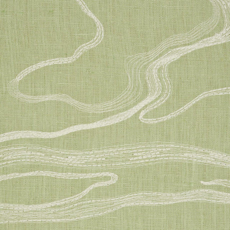 Schumacher Desert Wind Embroidery Fern Fabric