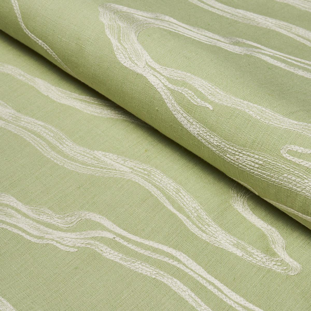 Schumacher Desert Wind Embroidery Fern Fabric