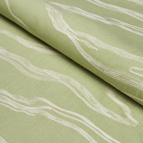 Schumacher Desert Wind Embroidery Fern Fabric
