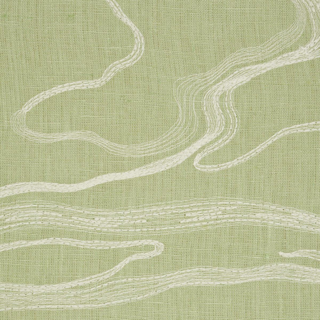 Schumacher Desert Wind Embroidery Fern Fabric