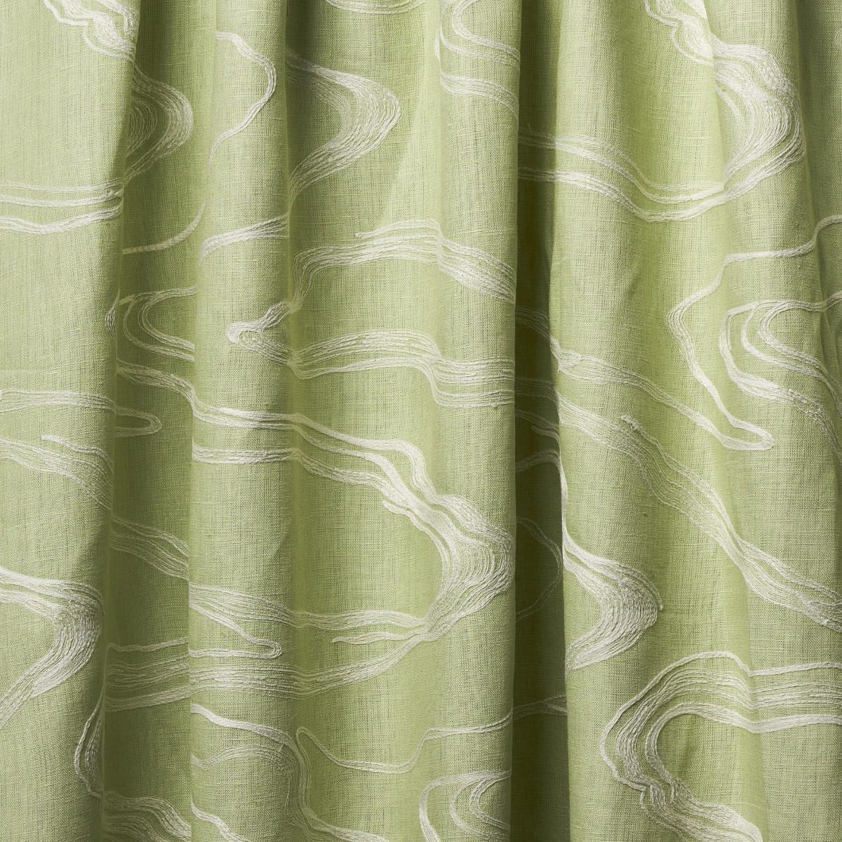 Schumacher Desert Wind Embroidery Fern Fabric