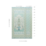 Schumacher Colmery Paisley Panel Set Peacock Wallpaper