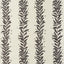 Schumacher Tendril Stripe Sisal Black & Cream Wallpaper