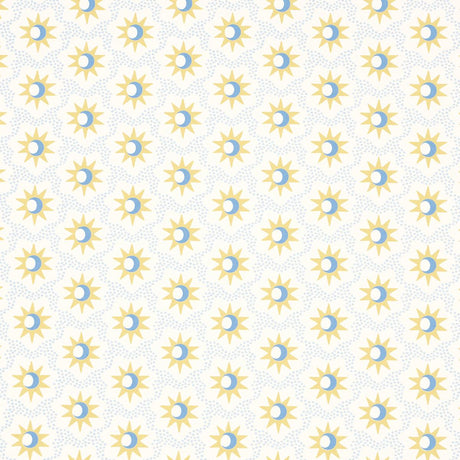 Schumacher Lucie Yellow & Sky Wallpaper