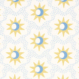 Schumacher Lucie Yellow & Sky Wallpaper