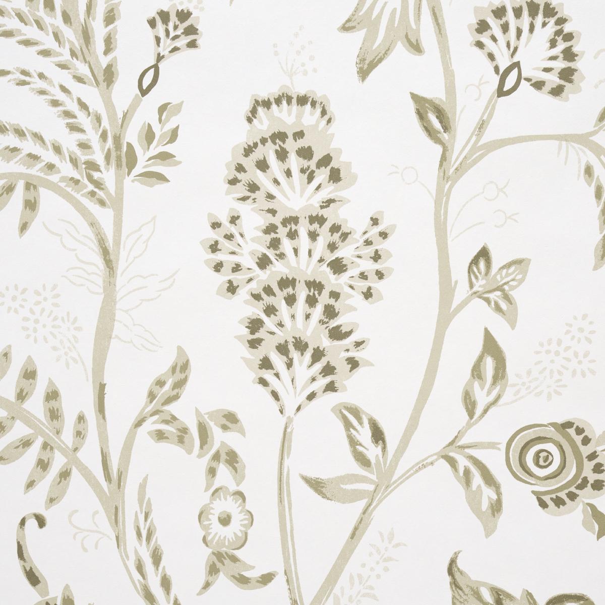 Schumacher Chinoiserie Grande Panel Set Neutral Wallpaper