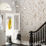 Schumacher Chinoiserie Grande Panel Set Neutral Wallpaper